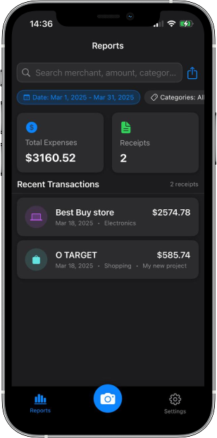 ReceiptScan Manager - Best Receipt Scanner App